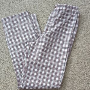 Brandy Melville Brown and White Plaid Skirt